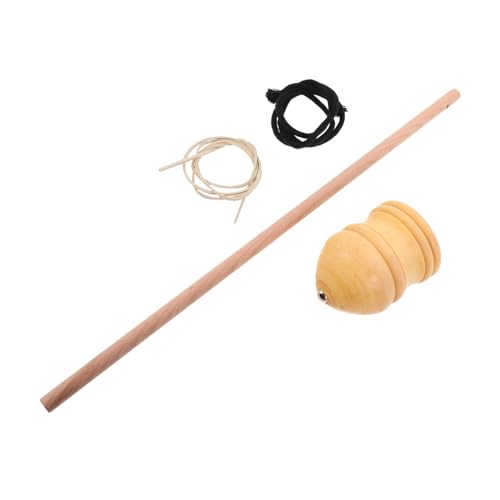 UKCOCO 1 Satz Hölzerner Kreisel Sich Drehendes Stapelspielzeug Fingerspinngyro Rotierendes Sensorisches Ostern Drehen Kleinkindstapelspielzeug Hölzernder DIY Beige Holz von UKCOCO