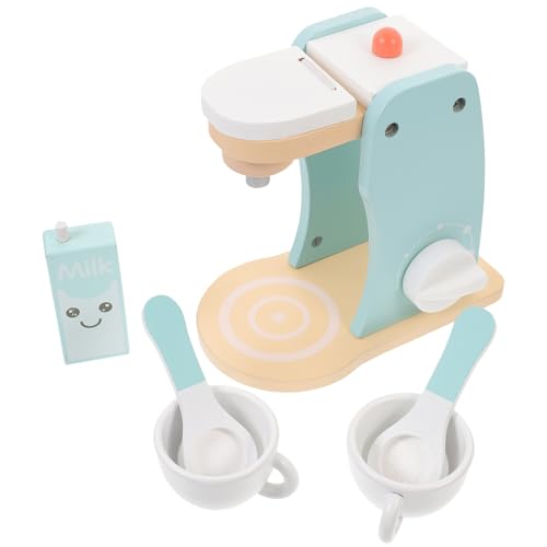 UKCOCO 1 Satz Holz Kaffeemaschine Spielzeugset für Pädagogisches Rollenspiel Zubehör mit Realistischem Design für Kreatives Spiel und Entwicklung Sozialer Fähigkeiten UKCOCO 1 Satz Holz Kaffeemaschine Spielzeugset für Pädagogisches Rollenspiel Zubehör mit Realistischem Design für Kreatives Spiel und Entwicklung Sozialer Fähigkeiten von UKCOCO