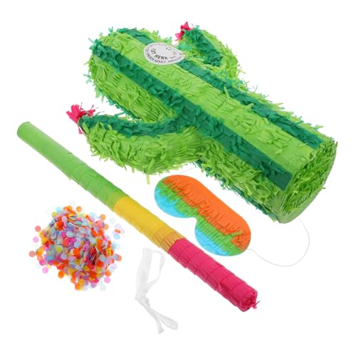 UKCOCO 1 Satz Kaktusspielzeug Pinatas Kaktus -Party -Dekorationen Pinata für Jungen Taco-Pinata Taco Party liefert -Piñata Waldpinata große Piñatas Papier Zufällige Farbe von UKCOCO
