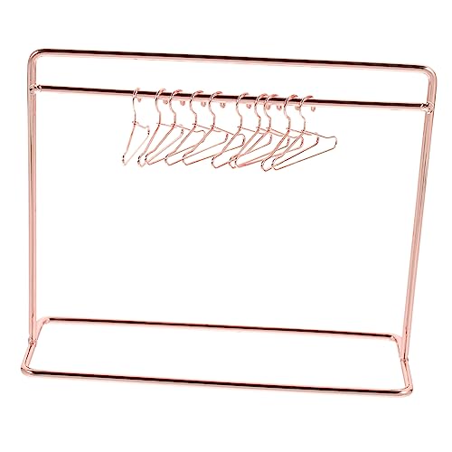 UKCOCO 1 Satz Miniatur Kleiderständer für Puppen mit Hängern Roségold für Puppenkleidung und Zubehör zum Organisieren und Präsentieren von Puppenoutfits Kompakt und Leicht für Puppenhaus UKCOCO 1 Satz Miniatur Kleiderständer für Puppen mit Hängern Roségold für Puppenkleidung und Zubehör zum Organisieren und Präsentieren von Puppenoutfits Kompakt und Leicht für Puppenhaus von UKCOCO