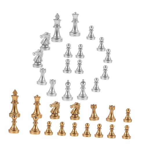 UKCOCO 1 Satz Plastik Schachfiguren Schachspiel Ersatzfiguren für Schachbrett für Unterricht und Freizeitgestaltung Leicht und Tragbar für Hochzeiten und Partys UKCOCO 1 Satz Plastik Schachfiguren Schachspiel Ersatzfiguren für Schachbrett für Unterricht und Freizeitgestaltung Leicht und Tragbar für Hochzeiten und Partys von UKCOCO