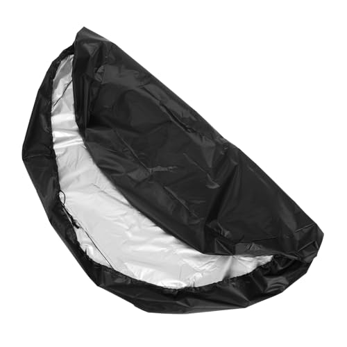 UKCOCO 1 Satz Staubschutzhaube gartenabdeckung Outdoor Abdeckung Pool Schutzabdeckung klein Sandkastenabdeckung Sandkastenüberdachung mit Kordelzug Schutzhülle Polyester (Polyester) Black von UKCOCO