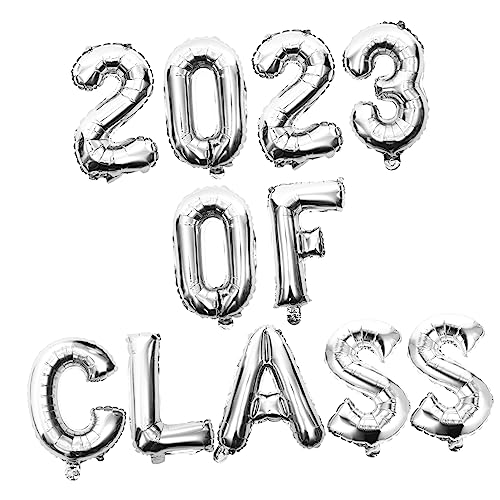 UKCOCO 1 Set 2023 Ballonanzug Ballons Congrats Congrats Doktor Ballon Aufblasen Rosa Ballons Grad Ballons Für Party Erste Abschlussfeier Absolvent Kleine Aluminiumfolie Silber von UKCOCO