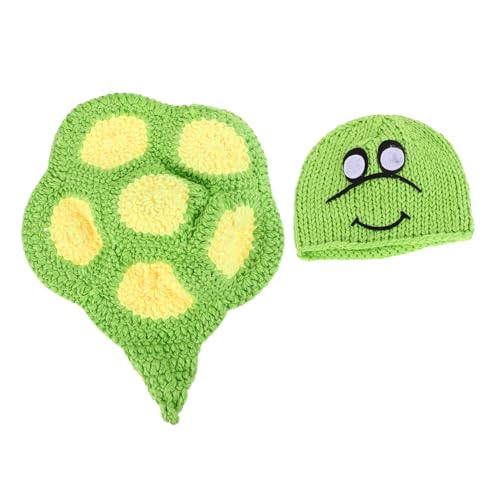 UKCOCO 1 Set Fotografie Kleidung Jungen Outfits Schildkröte Kostüm Fotoshooting Outfits Junge Fotoshooting Requisiten Neugeborenen Fotoshooting Outfits Schildkröte Kleidung Neugeborenen von UKCOCO
