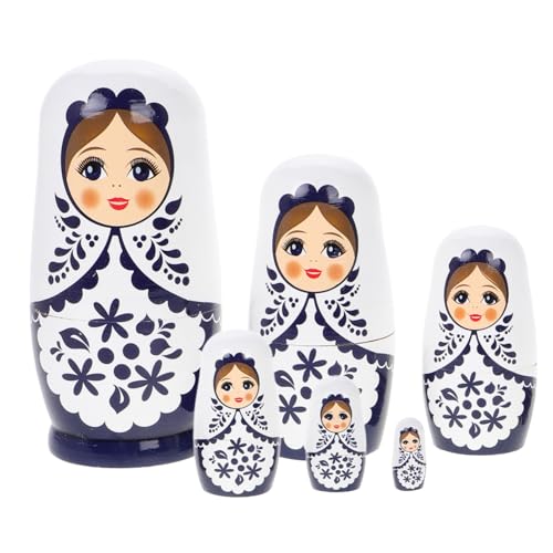 UKCOCO 1 Set Holzpuppenspielzeug Babuschka Matrizenpuppen Bastelpuppen Russland Mädchen Dekoration Matrizenspielzeug Matrizenparty Dekorationen Für Kleinkinder Mädchen Figuren Cartoon UKCOCO 1 Set Holzpuppenspielzeug Babuschka Matrizenpuppen Bastelpuppen Russland Mädchen Dekoration Matrizenspielzeug Matrizenparty Dekorationen Für Kleinkinder Mädchen Figuren Cartoon von UKCOCO