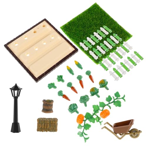 UKCOCO 1 Set Landschaftsgestaltung Prop Photo Requi Mini House Ornament Mini House Dekoration Mini Tür Farm Supplies Doll Farmzubehör Modell Modell von UKCOCO