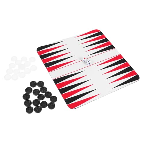 UKCOCO 1 Set Reise Backgammon Set Gummi Matte Tragbare Brettspiel Für Road Trips Flugzeug Reise Camping von UKCOCO