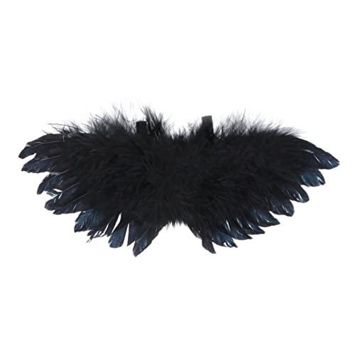 UKCOCO 1 Stück Engel Flügel Dekoration DIY Kostüm Puppenzubehör Party Ornament Schwarz Realistisches Design für Festliche Anlässe und Kreative Dekorationen UKCOCO 1 Stück Engel Flügel Dekoration DIY Kostüm Puppenzubehör Party Ornament Schwarz Realistisches Design für Festliche Anlässe und Kreative Dekorationen von UKCOCO