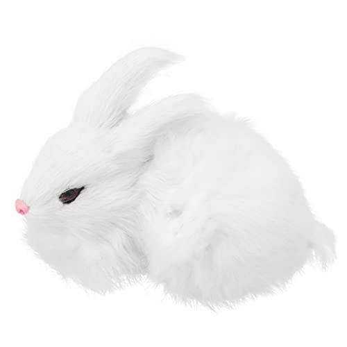 UKCOCO 1 Stück Plüschkaninchen Modell Lebensechter Mini Hase als Heimdekoration für Weiß Handgefertigt Leicht und Kompakt UKCOCO 1 Stück Plüschkaninchen Modell Lebensechter Mini Hase als Heimdekoration für Weiß Handgefertigt Leicht und Kompakt von UKCOCO