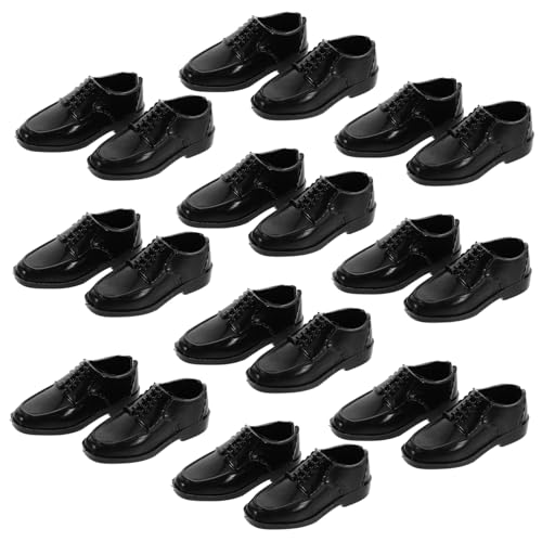 UKCOCO 10 Paare Miniatur Schuhe für Puppen Schwarze Puppenschuhe für Skalenfiguren für Puppenhaus Dekoration und Kreative Spielgestaltung UKCOCO 10 Paare Miniatur Schuhe für Puppen Schwarze Puppenschuhe für Skalenfiguren für Puppenhaus Dekoration und Kreative Spielgestaltung von UKCOCO