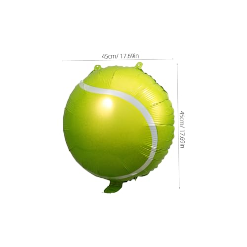 UKCOCO 10 Stück Aufblasbare Tennisball Luftballons Langlebige Party Deko für Sport Motto Geburtstage Vielseitige Geburtstags und Eventdekoration in Hellem Tennisball Design von UKCOCO