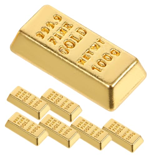 UKCOCO 10 Stück BRICS-Modell Miniatur künstlich Sachen Modell Minibar winzig Puppenhaus- kleine Mini- - Mini-Modell Legierung Golden von UKCOCO