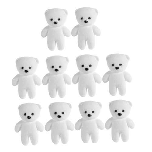 UKCOCO 10 Stück Blasenbär kuscheltier Gummibärchen aus Schaumstoff Schaumbär Mini-Harzbären Minibär süßer Miniatur-Katzenbär Mini-Plüschtier-Schlüsselanhänger Mini-Bärenmasse Weiß UKCOCO 10 Stück Blasenbär kuscheltier Gummibärchen aus Schaumstoff Schaumbär Mini-Harzbären Minibär süßer Miniatur-Katzenbär Mini-Plüschtier-Schlüsselanhänger Mini-Bärenmasse Weiß von UKCOCO