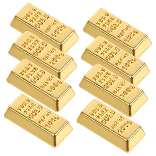 UKCOCO 10 Stück Brics-Modell Minibar-Modell Künstlich Sachen Miniatur Modell Minibar Ziegel Winzig Kleine Puppenhaus -Requisiten Mini-Modell Legierung Golden von UKCOCO