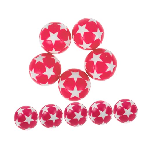 UKCOCO 10 Stück Fußballmaschinen Zubehör Tischfußball Spielbälle Mini Fußballspiele Fußballbälle Fußball Ersatz Tischfußball Ersatzteil Fußball Ersatzharz von UKCOCO