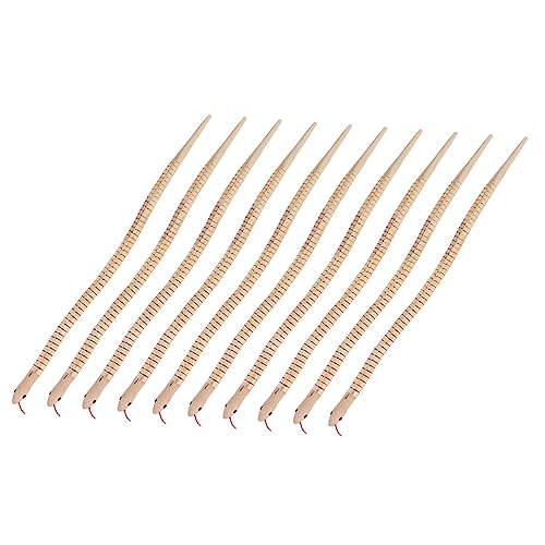 UKCOCO 10 Stück Unfertige Holzschlangen Kreatives DIY Modell für Flexibles Schlangenmodell aus Holz für Halloween Dekoration und Bildungszwecke Lange Schlangenfiguren UKCOCO 10 Stück Unfertige Holzschlangen Kreatives DIY Modell für Flexibles Schlangenmodell aus Holz für Halloween Dekoration und Bildungszwecke Lange Schlangenfiguren von UKCOCO