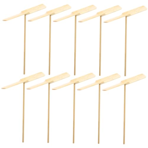 UKCOCO 10 Teiliges Holz Drachenflieger für Handbetriebenes Propeller für Outdoor Aktivitäten Sichere und Langlebige Spielzeuge für Geburtstagsgeschenke und Feste von UKCOCO