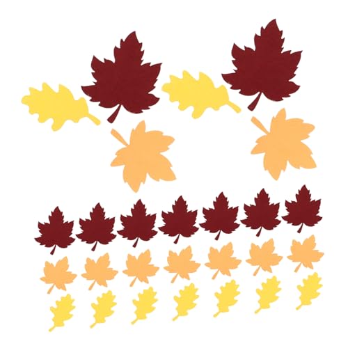 UKCOCO 100 Stück Teiliges Ahornblatt Konfetti für Thanksgiving Herbstliche Tischstreudeko Dekoratives Streukonfetti für Party und Feier Einzigartiges Herbstparty Zubehör Buntes Streu von UKCOCO
