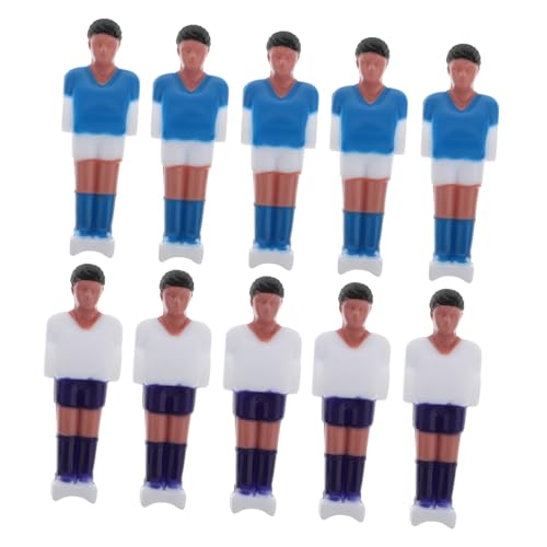 UKCOCO 10stücke Teiliges Tischfußballspieler Set Mini Figuren Aus Resin Für Tischfußballspiele Verbesserte Hand-Augen-koordination Tragbar Für Zuhause Büro Und Cafés von UKCOCO