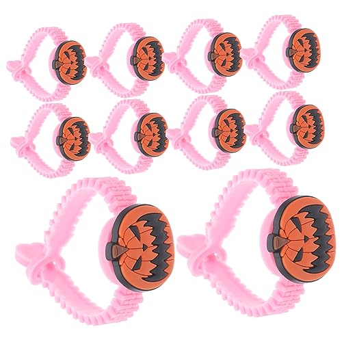 UKCOCO 10Stücke Halloween Cartoon Armbänder für Abnehmbare Handgelenkringe Kreative DIY Halloween Dekoration Mitgebsel für Partys und Sicher für Jungen von UKCOCO