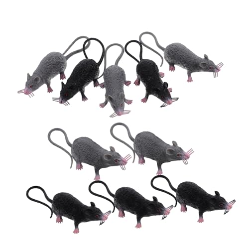 UKCOCO 10Stücke Lebensechte Gefälschte Mäuse für Halloween Dekorationen Gruselige Streichspielzeug Ratten für Scherze und Partys UKCOCO 10Stücke Lebensechte Gefälschte Mäuse für Halloween Dekorationen Gruselige Streichspielzeug Ratten für Scherze und Partys von UKCOCO