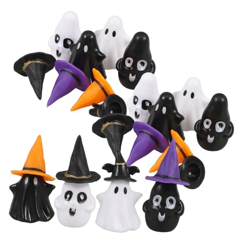 UKCOCO 12 Sätze Mini-Geister-hexenhut Terrarium Miniatur-Halloween-Ornamente Kleine Halloween -Figuren Halloween-miniaturdekorationen Gartendekorationszubehör Miniatur-Dinge Plastik UKCOCO 12 Sätze Mini-Geister-hexenhut Terrarium Miniatur-Halloween-Ornamente Kleine Halloween -Figuren Halloween-miniaturdekorationen Gartendekorationszubehör Miniatur-Dinge Plastik von UKCOCO