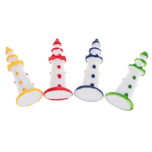 UKCOCO 12 Stück Mikro-Landschafts-Leuchtturm-Ornamente Dekorationsornamente für Aquarien Mini-Leuchtturm-Ornamente Dekoration für Aquarienfische Leuchtturm Harz von UKCOCO