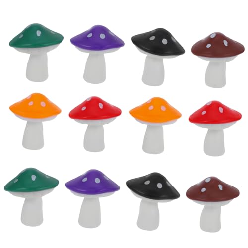 UKCOCO 12 Stück Mini-Pilze Pilzverzierungen Pilzfiguren Pilzdekor Pilzstatue Bastelpilz Pilz-Statue Plastik UKCOCO 12 Stück Mini-Pilze Pilzverzierungen Pilzfiguren Pilzdekor Pilzstatue Bastelpilz Pilz-Statue Plastik von UKCOCO