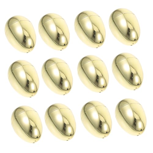 UKCOCO 12 Stück Ostern simulierte goldene Eier Nein Osterei- Ostereifeier Gefälligkeiten Ostereier aus Kunststoff befüllbar Ostereierfüller gefüllte Ostereier Jumbo-Eier Plastik UKCOCO 12 Stück Ostern simulierte goldene Eier Nein Osterei- Ostereifeier Gefälligkeiten Ostereier aus Kunststoff befüllbar Ostereierfüller gefüllte Ostereier Jumbo-Eier Plastik von UKCOCO