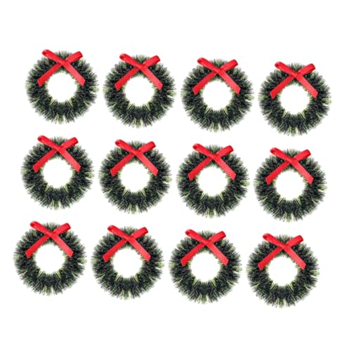 UKCOCO 12 Stück Puppenhaus Deko Leichte Tragbare Kränze für Weihnachtsdeko DIY Basteln Fotorequisiten Kompakt und Einfach zu Arrangieren UKCOCO 12 Stück Puppenhaus Deko Leichte Tragbare Kränze für Weihnachtsdeko DIY Basteln Fotorequisiten Kompakt und Einfach zu Arrangieren von UKCOCO