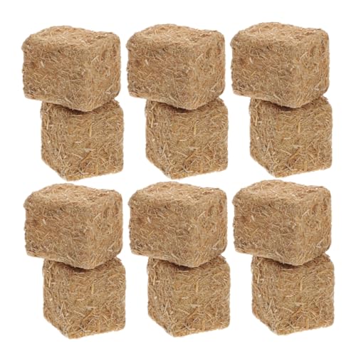 UKCOCO 12 Stück Realistische Mini Heuballen für DIY Geeignet für Mini Häuser Puppenhäuser und UKCOCO 12 Stück Realistische Mini Heuballen für DIY Geeignet für Mini Häuser Puppenhäuser und von UKCOCO