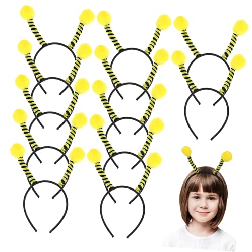 UKCOCO 12 Stück Teiliges Bienen Antennen Haarreif mit Pailletten Verstellbar Lustiges Kostüm Accessoire für Damen und Geeignet für Halloween Fasching Karneval und Party UKCOCO 12 Stück Teiliges Bienen Antennen Haarreif mit Pailletten Verstellbar Lustiges Kostüm Accessoire für Damen und Geeignet für Halloween Fasching Karneval und Party von UKCOCO