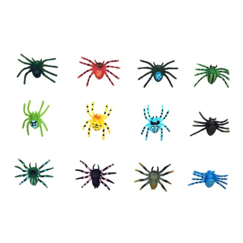 UKCOCO 12 Stück Teiliges Halloween Deko Spinnen Realistische Simulation für Gruselige Partydekoration Prank Spider Props für Halloween Szenen Festival Adornment für Innen und Außen UKCOCO 12 Stück Teiliges Halloween Deko Spinnen Realistische Simulation für Gruselige Partydekoration Prank Spider Props für Halloween Szenen Festival Adornment für Innen und Außen von UKCOCO