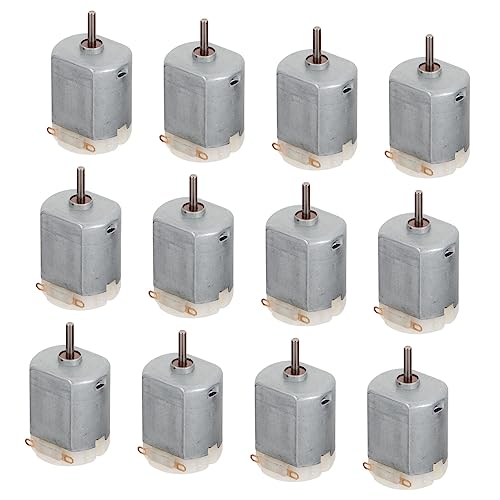 UKCOCO 12 Stück Teiliges Mini Dc Motor Mikro Gleichstrommotor für Spielzeugauto und Mini Rostfrei Verschleißfest Kompakt Einfache Montage Vielseitig Einsetzbar für DIY Projekte von UKCOCO
