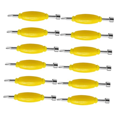 UKCOCO 12 Stück Teiliges Mini Schraubendreher Set mit Doppelkopf Kompakt und Leicht Passend für Finger Skateboard Reparatur Effiziente Schraubenjustierung für Unterwegs UKCOCO 12 Stück Teiliges Mini Schraubendreher Set mit Doppelkopf Kompakt und Leicht Passend für Finger Skateboard Reparatur Effiziente Schraubenjustierung für Unterwegs von UKCOCO