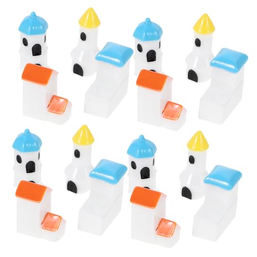 UKCOCO 12 Stück Teiliges Miniatur Mediterraner Stil Miniaturhäuser Dekoratives Micro Landschaftsgarten Zubehör Verarbeitung Für DIY Garten Enthusiasten Kleine Raumgestaltung von UKCOCO