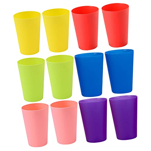 UKCOCO 12 Stück Teiliges Stapelbecher für Bunte Spielzeuge und Motorikentwicklung für Partys und Lernspiele Zufällige Farben von UKCOCO