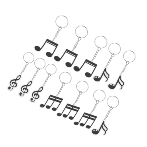 UKCOCO 12-Teiliges Set Schlüsselanhänger mit Musiknoten Dekoration favorisieren Notizen Musiknotenparty bunt Retro-Partygeschenke DJ-Disc-Schlüsselanhänger Musik-Mottoparty PVC Schwarz UKCOCO 12-Teiliges Set Schlüsselanhänger mit Musiknoten Dekoration favorisieren Notizen Musiknotenparty bunt Retro-Partygeschenke DJ-Disc-Schlüsselanhänger Musik-Mottoparty PVC Schwarz von UKCOCO