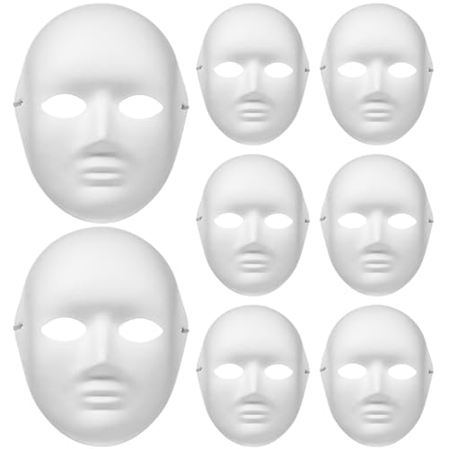 UKCOCO 12Stücke DIY Halloween Masken für Erwachsene Weiße Papiermaske zum Bemalen für Kostümparty Karneval und Cosplay Unisex Maskerade Maske für Halloween Feiern und Kreative UKCOCO 12Stücke DIY Halloween Masken für Erwachsene Weiße Papiermaske zum Bemalen für Kostümparty Karneval und Cosplay Unisex Maskerade Maske für Halloween Feiern und Kreative von UKCOCO