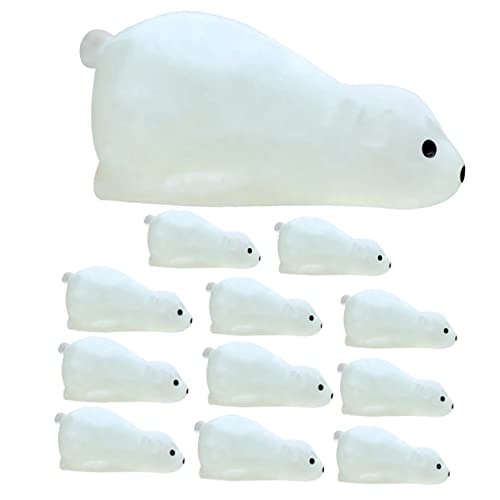 UKCOCO 12Stücke Leuchtende Bärenfiguren aus Harz Niedliche Dekoration für Mikrolandschaften DIY Projekte Garten und Wohnaccessoires UKCOCO 12Stücke Leuchtende Bärenfiguren aus Harz Niedliche Dekoration für Mikrolandschaften DIY Projekte Garten und Wohnaccessoires von UKCOCO