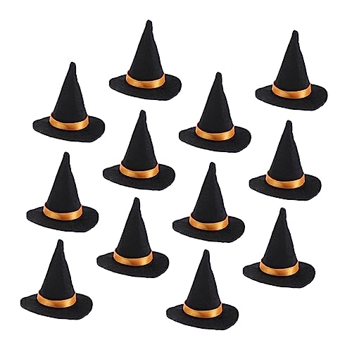 UKCOCO 12Stücke Mini Hexenhüte für Weinflaschen Lustige Halloween Dekoration für Partys Schwarze Hexenhüte zum Verzieren von Flaschen Praktisch für Familienfeiern UKCOCO 12Stücke Mini Hexenhüte für Weinflaschen Lustige Halloween Dekoration für Partys Schwarze Hexenhüte zum Verzieren von Flaschen Praktisch für Familienfeiern von UKCOCO