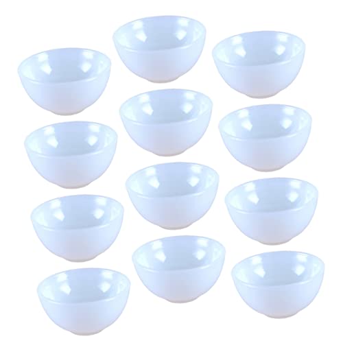 UKCOCO 12Stücke Schalen Puppenhaus Dekoration Realistische Mini Bowls für Fotografie Requisiten Weißes Zubehör für Miniaturhäuser UKCOCO 12Stücke Schalen Puppenhaus Dekoration Realistische Mini Bowls für Fotografie Requisiten Weißes Zubehör für Miniaturhäuser von UKCOCO