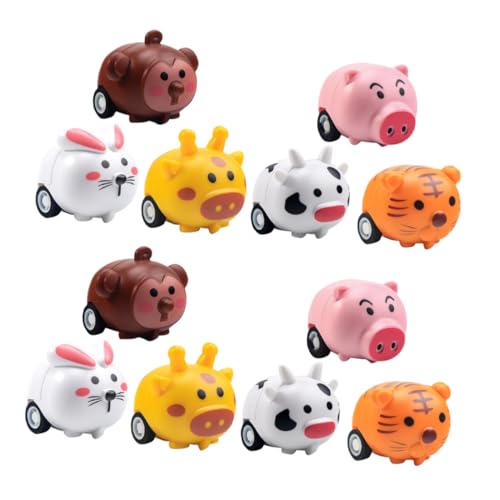 UKCOCO 12Stücke Spielzeugautos mit Rückziehfunktion Niedliche Tierdesigns Partygeschenk Fördert Selbstständiges Kleinkinder und Kindergeburtstagsfeiern UKCOCO 12Stücke Spielzeugautos mit Rückziehfunktion Niedliche Tierdesigns Partygeschenk Fördert Selbstständiges Kleinkinder und Kindergeburtstagsfeiern von UKCOCO