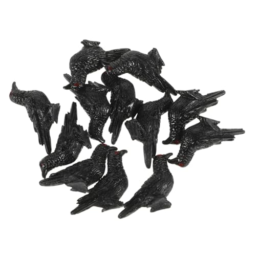 UKCOCO 12Stücke Teiliges Mini Krähen Dekorationsset aus Harz für Tischdekoration Vogelfiguren für Miniaturgärten und Sandkästen für Festliche Halloween Dekorationen UKCOCO 12Stücke Teiliges Mini Krähen Dekorationsset aus Harz für Tischdekoration Vogelfiguren für Miniaturgärten und Sandkästen für Festliche Halloween Dekorationen von UKCOCO