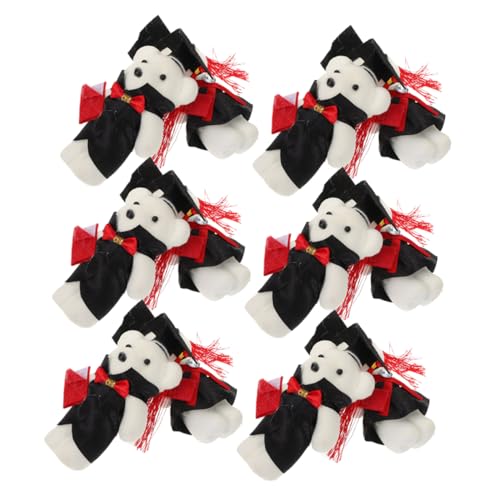 UKCOCO 12pcs Abschlussbär Bouquet Ornamente Bären Doll Graduierung Party Gunst Abschluss Plüschbär Stofftier Mit Grad Cap for Party von UKCOCO