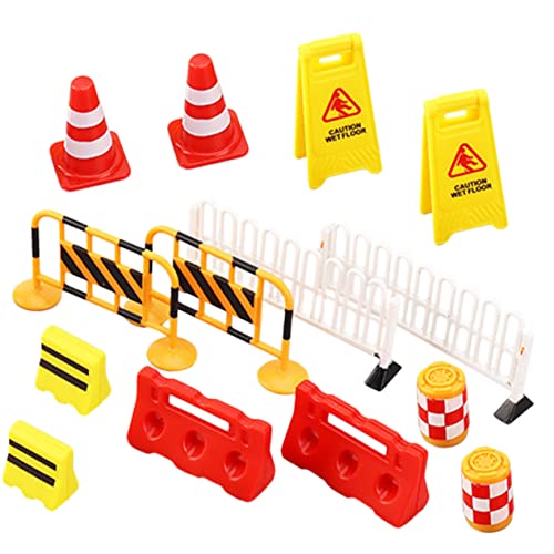 UKCOCO 14Stücke Teiliges Kinderverkehrszeichen Spielzeugset Miniaturstraßenkegel und Verkehrsbarrikaden für Kreatives Lernen für DIY Szenen und Verkehrserziehung UKCOCO 14Stücke Teiliges Kinderverkehrszeichen Spielzeugset Miniaturstraßenkegel und Verkehrsbarrikaden für Kreatives Lernen für DIY Szenen und Verkehrserziehung von UKCOCO