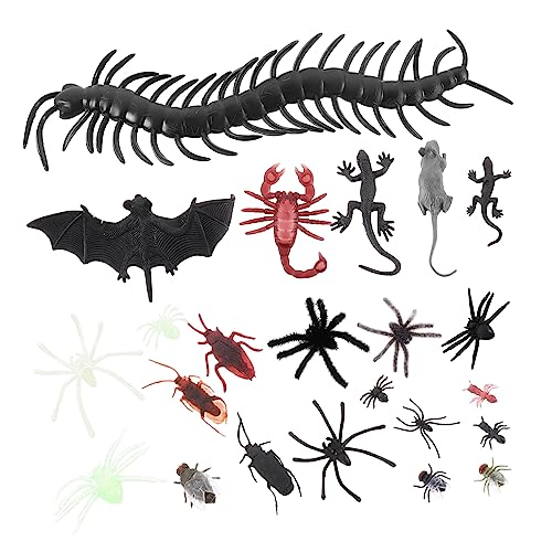 UKCOCO 150Stücke Insektenmodelle Spielzeugset für Bildung und Dekoration Realistische Landschafts Ornamente Halloween Insekten für Mottopartys von UKCOCO