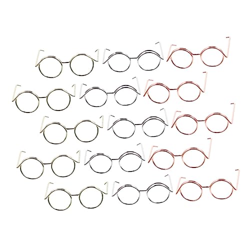 UKCOCO 15Stücke Teiliges Puppenbrillen aus Metall mit Drahtgestell Accessoires für Puppenbekleidung Roségold für Verkleidungen und Kreative Spielideen UKCOCO 15Stücke Teiliges Puppenbrillen aus Metall mit Drahtgestell Accessoires für Puppenbekleidung Roségold für Verkleidungen und Kreative Spielideen von UKCOCO