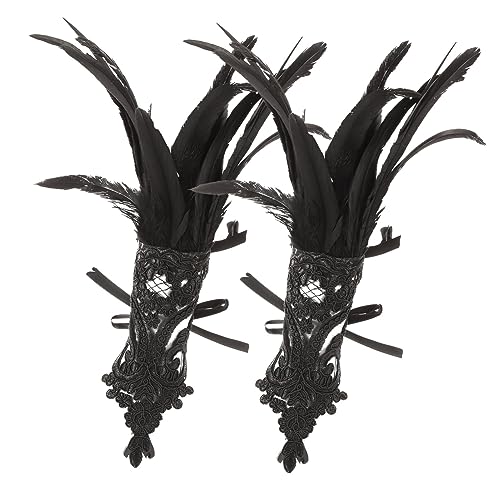 UKCOCO 1Paar Federhandschuhe für Halloween Elegante Spitzenhandschuhe für Damen Cosplay Accessoires für Kostümparty Vielseitig Einsetzbar Angenehm UKCOCO 1Paar Federhandschuhe für Halloween Elegante Spitzenhandschuhe für Damen Cosplay Accessoires für Kostümparty Vielseitig Einsetzbar Angenehm von UKCOCO