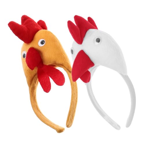 UKCOCO 1Paar Hühnchen Kostüm Haarreif Lustige Hühnerkopfbedeckung für Erwachsene Teiliges Küken Stirnband im Cartoon Stil für Partys Cosplay und Festliche Anlässe Auffälliger UKCOCO 1Paar Hühnchen Kostüm Haarreif Lustige Hühnerkopfbedeckung für Erwachsene Teiliges Küken Stirnband im Cartoon Stil für Partys Cosplay und Festliche Anlässe Auffälliger von UKCOCO